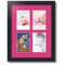 ArtToFrames Collage Photo Picture Frame with 4 - 4x6 inch Openings, Framed in Black with Over 62 Mat Color Options and Regular Glass (CSM-3926-2)